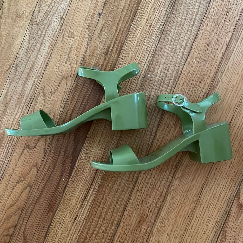 American Apparel Jelly Heeled Sandals